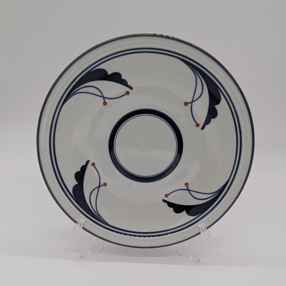 Dansk Flora Bayberry Blue 12'' Round Wall Plate Some Light Scuffing Japan